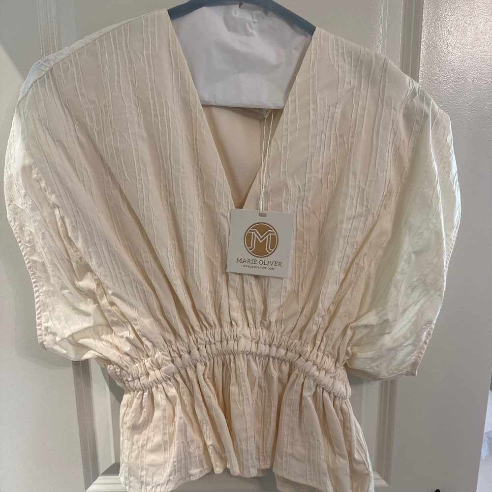 Marie Oliver cap sleeve top